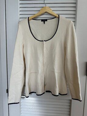 Rag & Bone Ella Wool-Blend Front-Zip Sweater